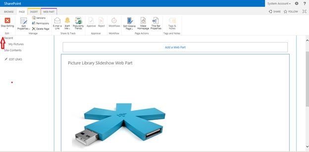 click stop editing item